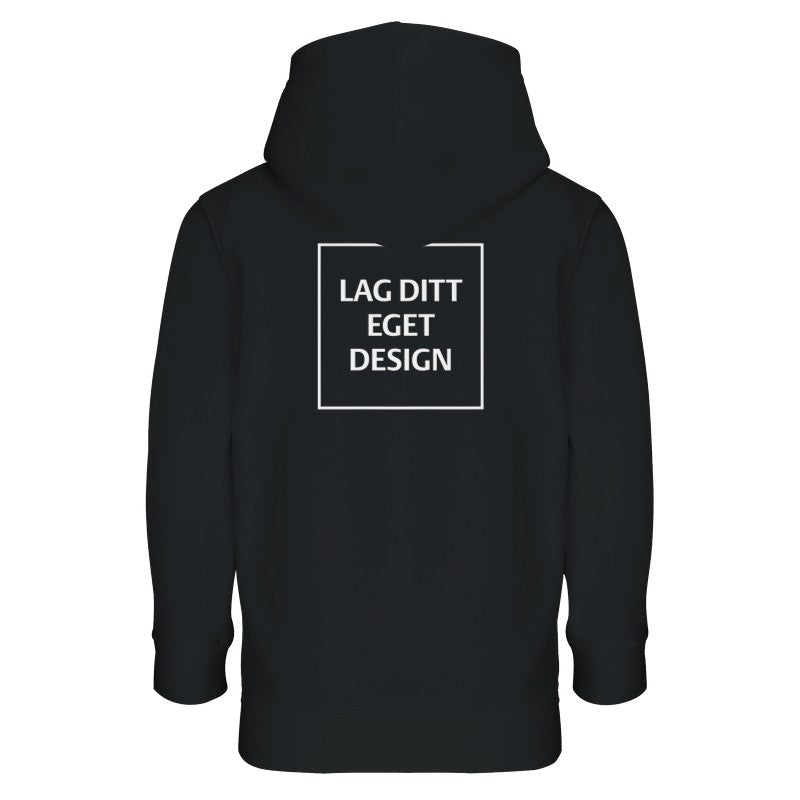 Komfortabel Barnehettegenser med Eget Trykk | Varm Fleece med Kengurulomme