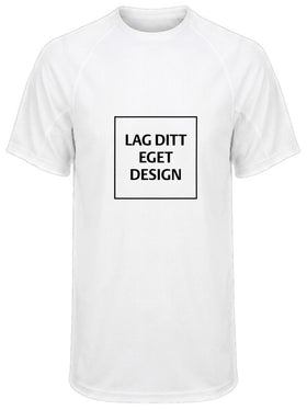 Ultralett Teknisk Unisex T-skjorte med Eget Trykk | Slitesterk Sport