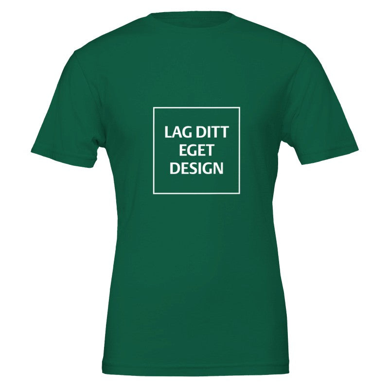 Premium Unisex Crewneck T-skjorte | Design din egen med eget trykk