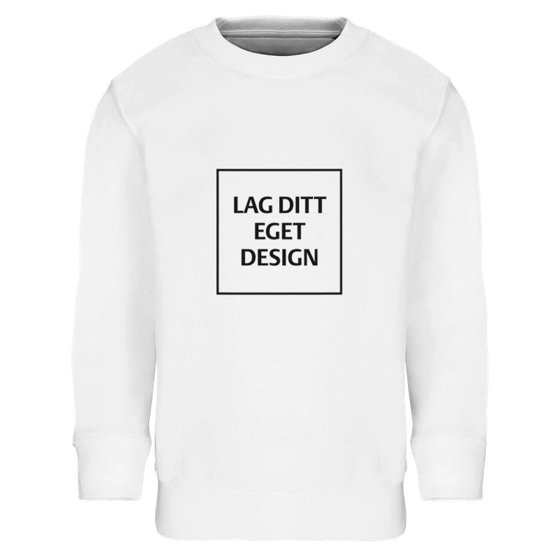 Klassisk Barnegenser med Eget Trykk | Varm Sweatshirt i Bomullsblanding