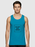Sporty Singlet til Herre med Eget Trykk | Hurtigtørkende Polyester