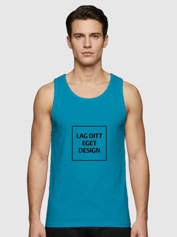 Sporty Singlet til Herre med Eget Trykk | Hurtigtørkende Polyester