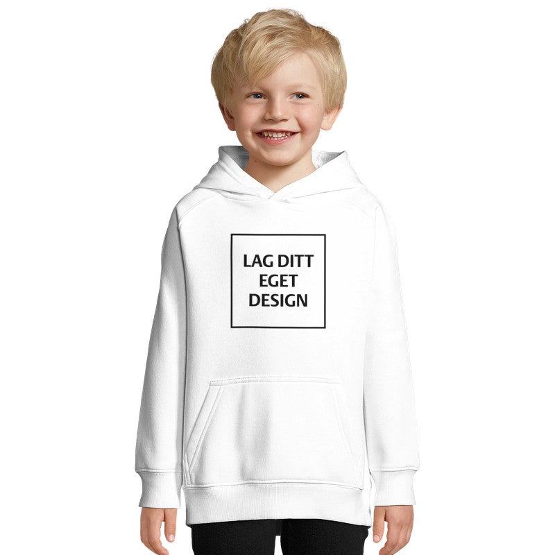 Økologisk Hettegenser til Barn med Eget Trykk | Bærekraftig Barnehoodie