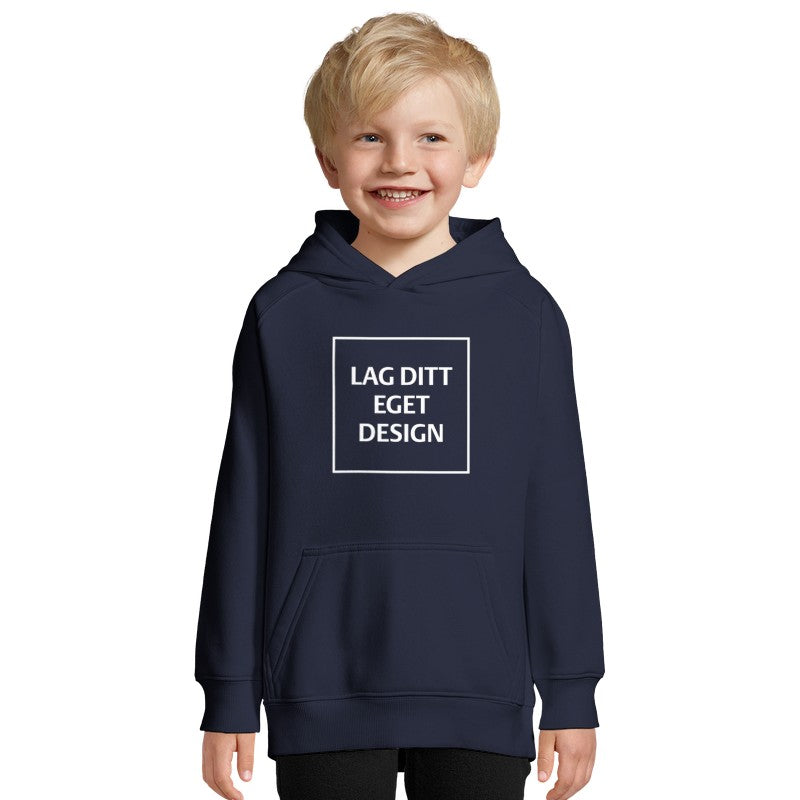 Økologisk Hettegenser til Barn med Eget Trykk | Bærekraftig Barnehoodie