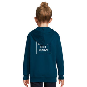 Hettejakke for Barn med Glidelås og Eget Trykk | Myk Zip Hoodie