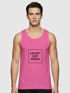 Sporty Singlet til Herre med Eget Trykk | Hurtigtørkende Polyester
