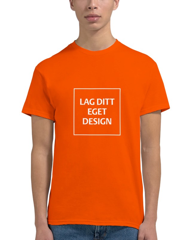 Custom Heavyweight Unisex Crewneck T-Shirt | Design Your Own Print