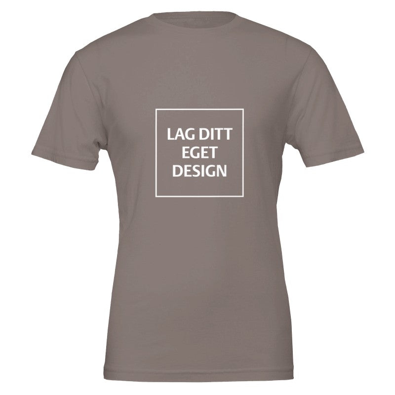 Premium Unisex Crewneck T-skjorte | Design din egen med eget trykk