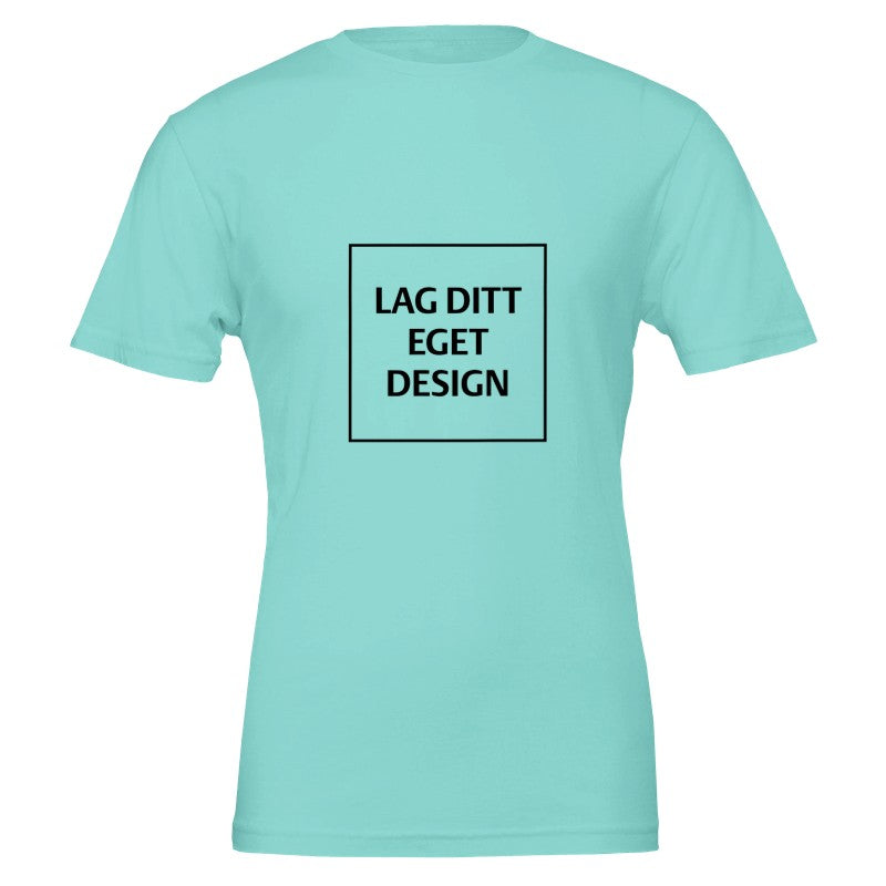 Premium Unisex Crewneck T-skjorte | Design din egen med eget trykk