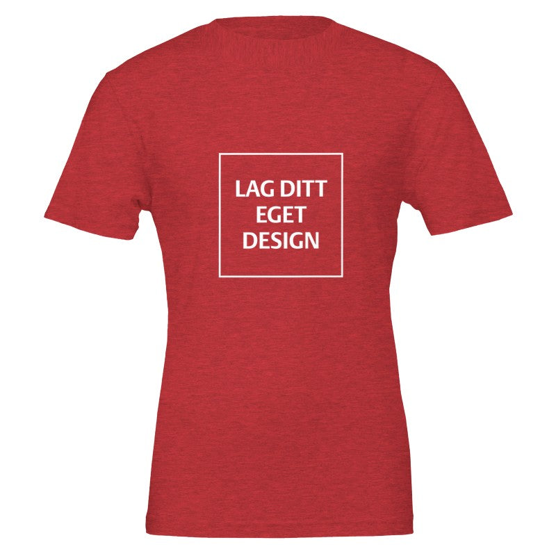 Premium Unisex Crewneck T-skjorte | Design din egen med eget trykk