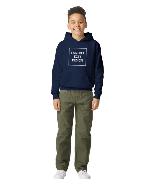 Myk Hettegenser for Ungdom med Eget Trykk | Midweight Fleece Hoodie