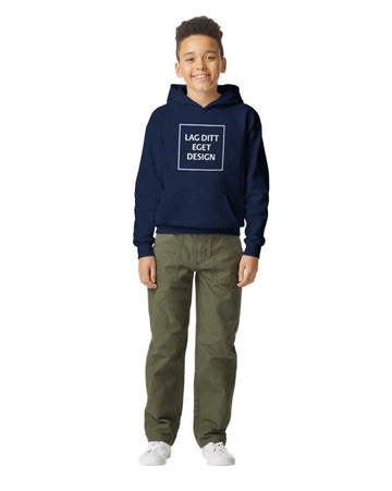 Myk Hettegenser for Ungdom med Eget Trykk | Midweight Fleece Hoodie