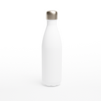 White 17oz Stainless Steel Water Bottle