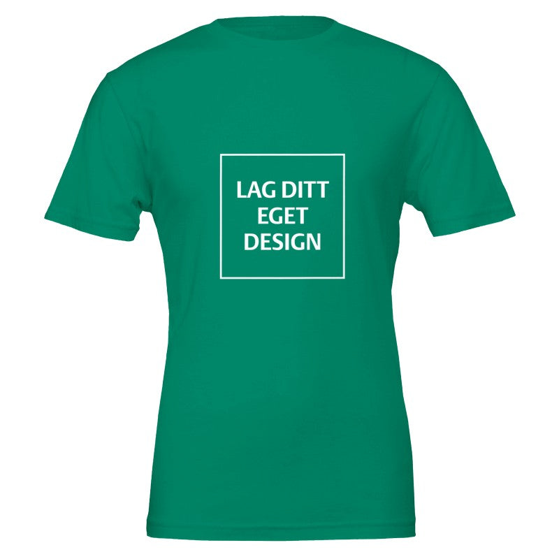 Premium Unisex Crewneck T-skjorte | Design din egen med eget trykk