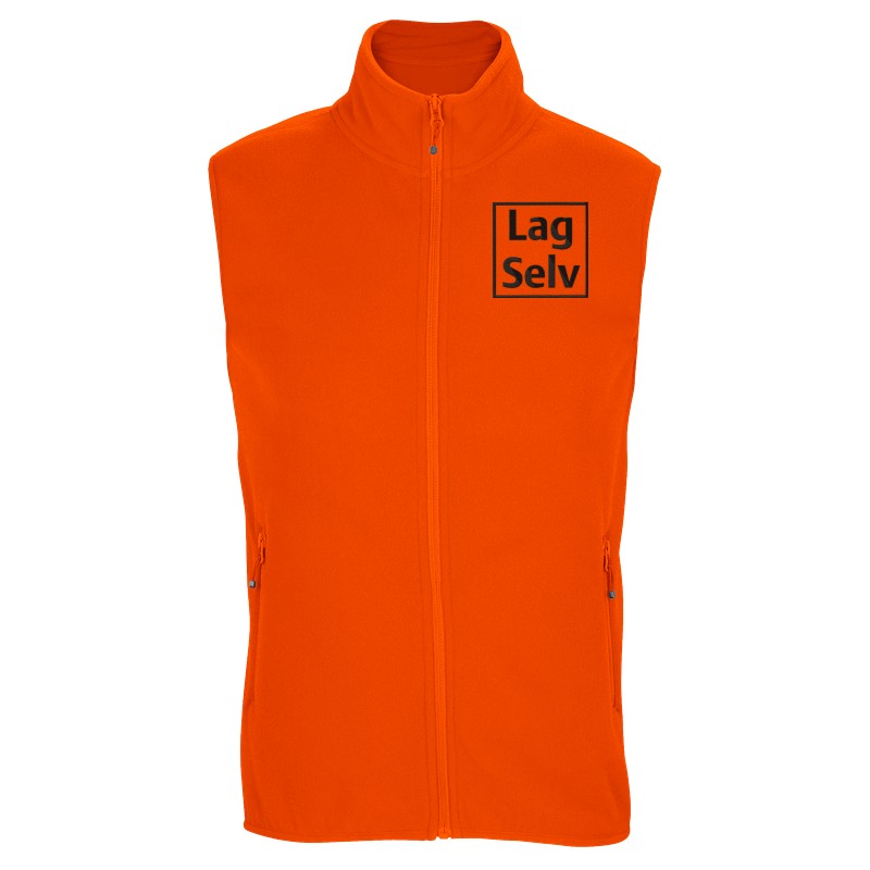 Unisex Microfleece Zip Vest | Custom Design with Embroidery
