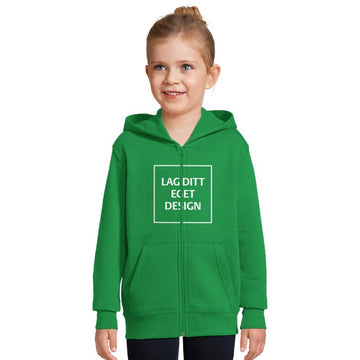 Hettejakke for Barn med Glidelås og Eget Trykk | Myk Zip Hoodie