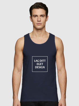Sporty Singlet til Herre med Eget Trykk | Hurtigtørkende Polyester