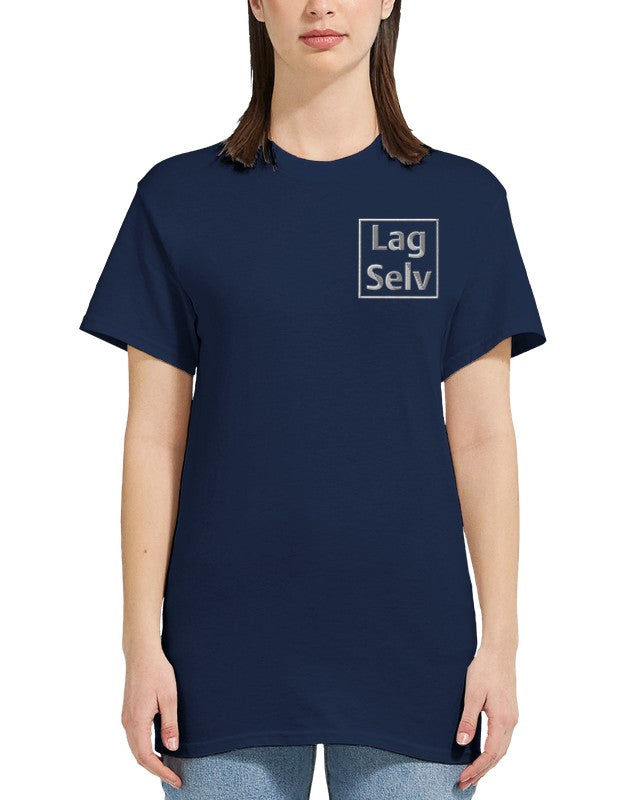 Heavyweight Dame Crewneck T-skjorte for Eget Broderi - Design Din Egen