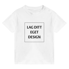 Myk Baby T-skjorte med Rund Hals og Eget Trykk