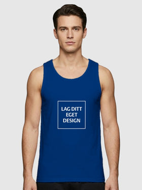 Sporty Singlet til Herre med Eget Trykk | Hurtigtørkende Polyester