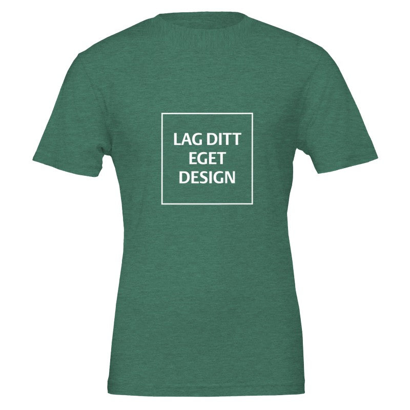 Premium Unisex Crewneck T-skjorte | Design din egen med eget trykk