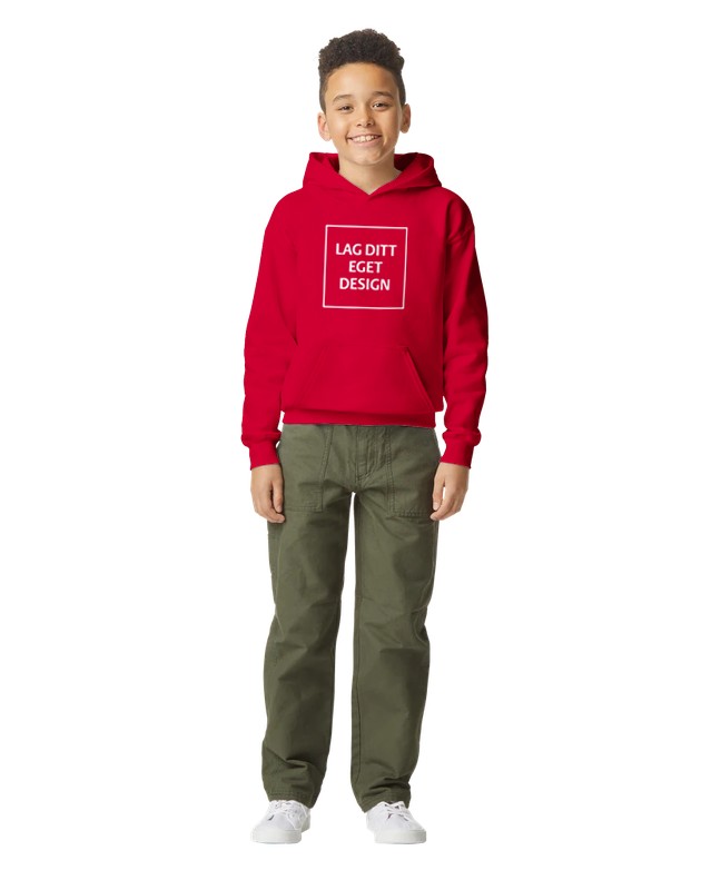 Myk Hettegenser for Ungdom med Eget Trykk | Midweight Fleece Hoodie