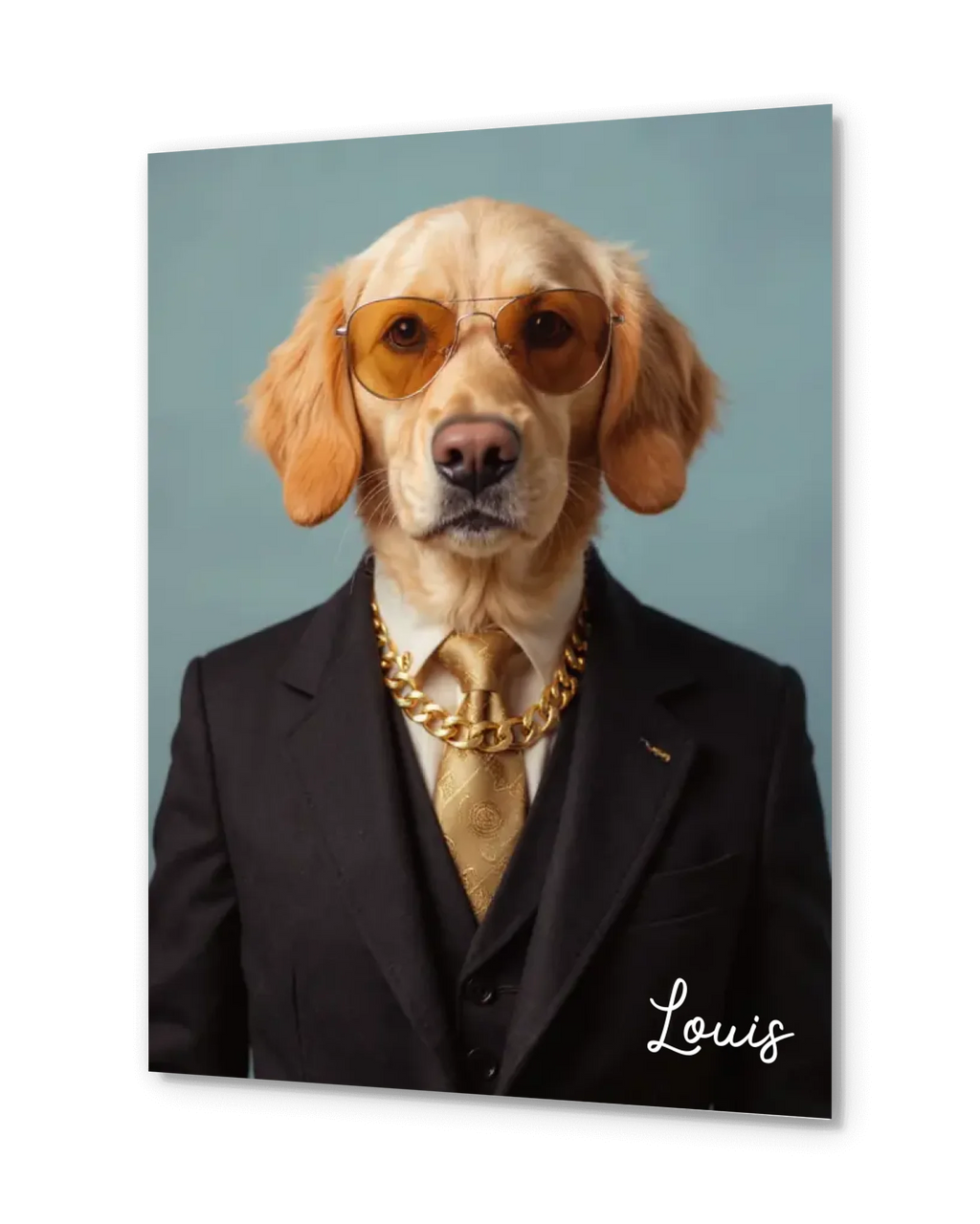 Custom Pet Portrait Poster - AI Royal & Costume Outfits with Dog or Cat Photo