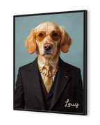 Custom Pet Portrait Poster - AI Royal & Costume Outfits with Dog or Cat Photo