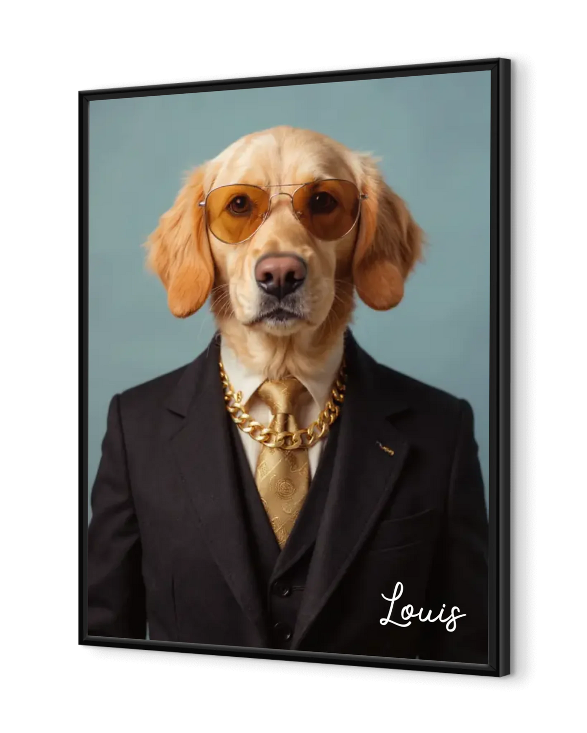 Custom Pet Portrait Poster - AI Royal & Costume Outfits with Dog or Cat Photo