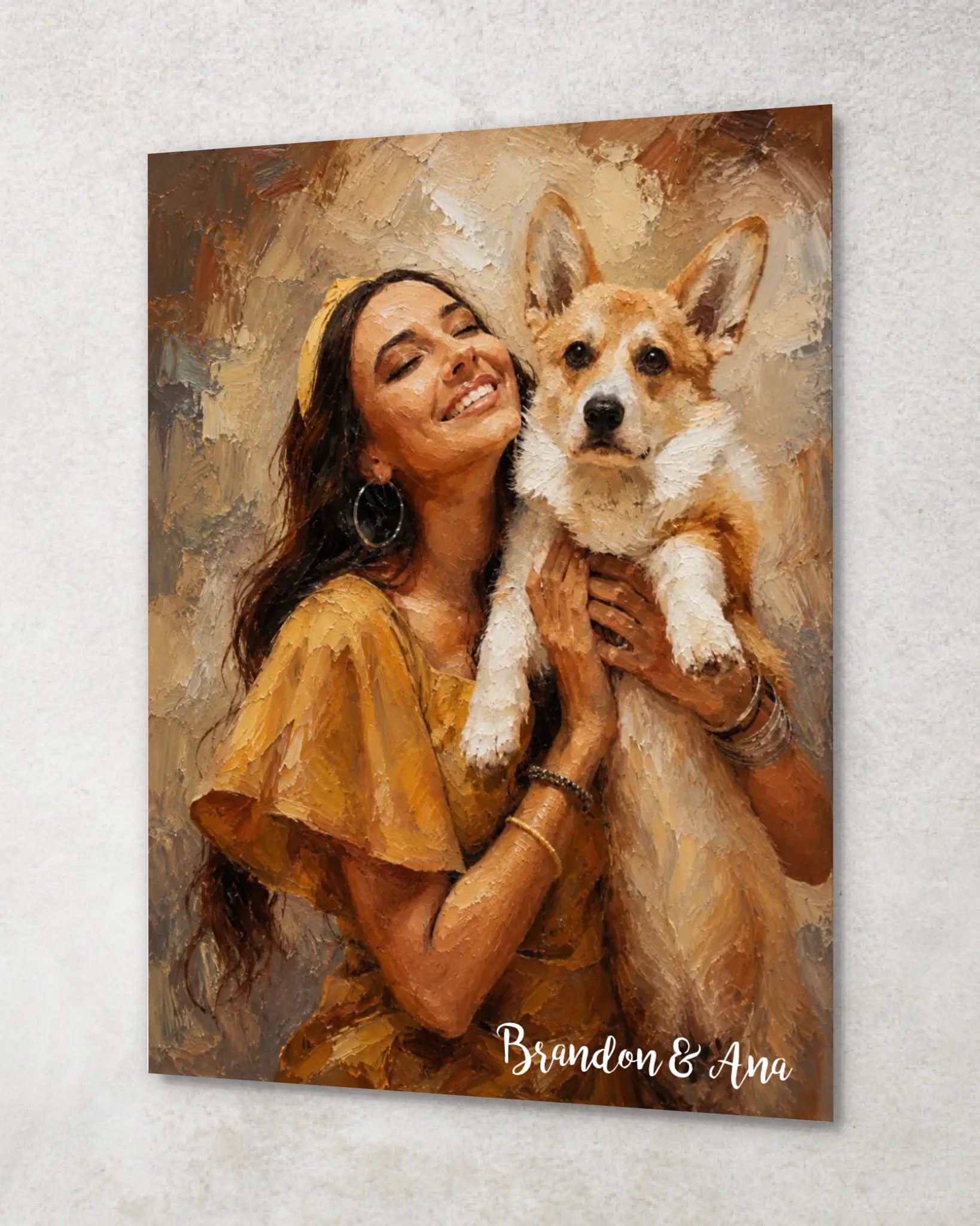 Custom Pet Portrait Poster - Classic Oil Painting Style Fine Art Print