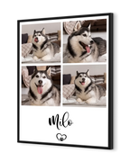 Personalized Poster - 4 Photos Pet Collage