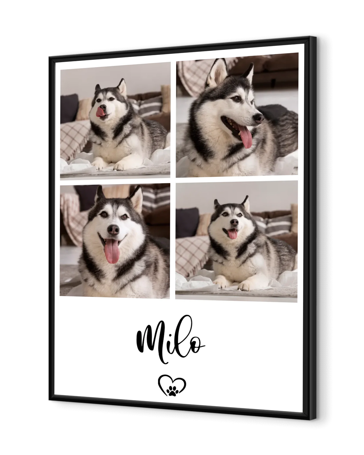 Personalized Poster - 4 Photos Pet Collage