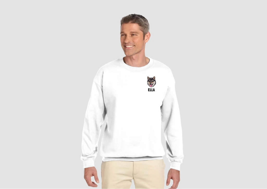 Custom Pet Photo Sweatshirt – Cozy Personalized Crewneck with Your Dog