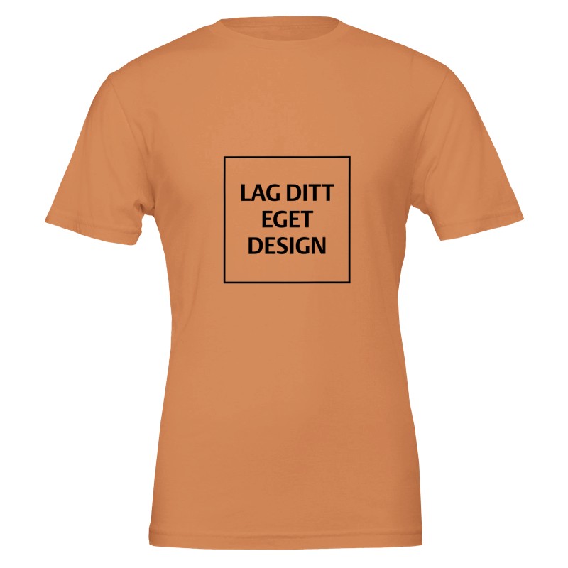 Premium Unisex Crewneck T-skjorte | Design din egen med eget trykk