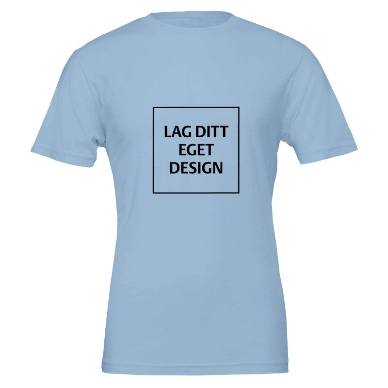 Premium Unisex Crewneck T-skjorte | Design din egen med eget trykk