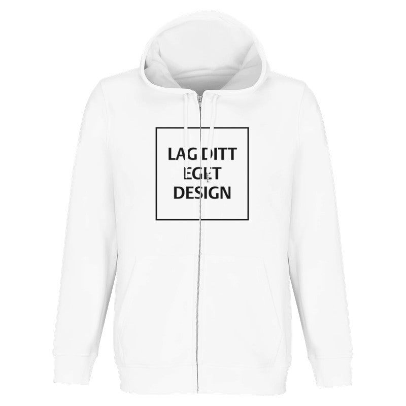 Organic Hoodie with Custom Print | Unisex Zip Hoodie