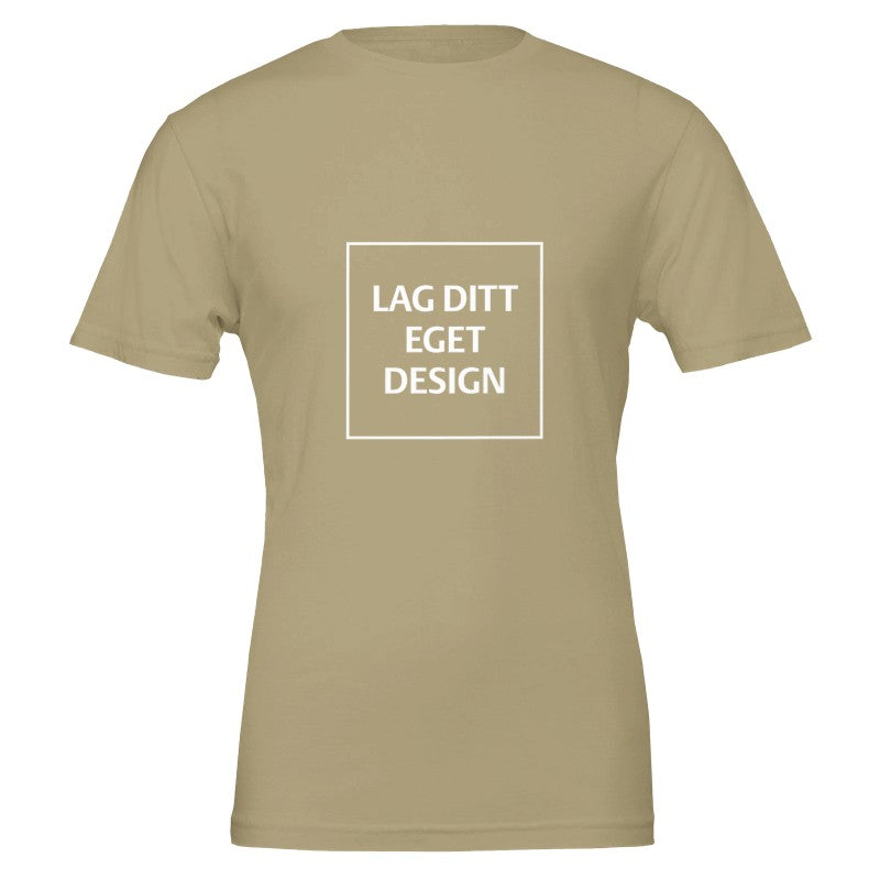 Premium Unisex Crewneck T-skjorte | Design din egen med eget trykk