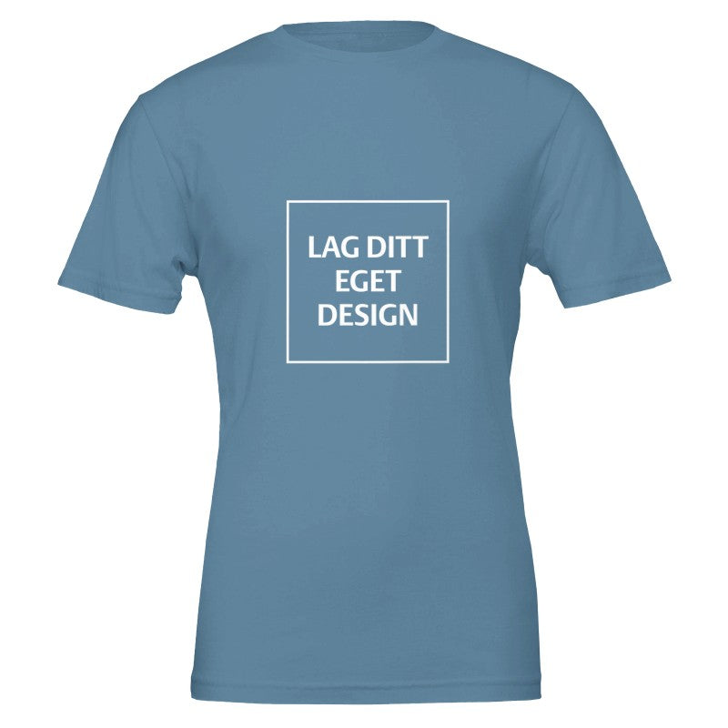 Premium Unisex Crewneck T-skjorte | Design din egen med eget trykk