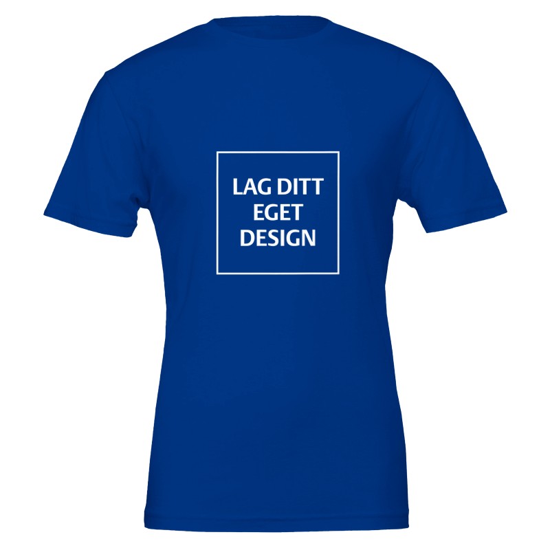 Premium Unisex Crewneck T-skjorte | Design din egen med eget trykk