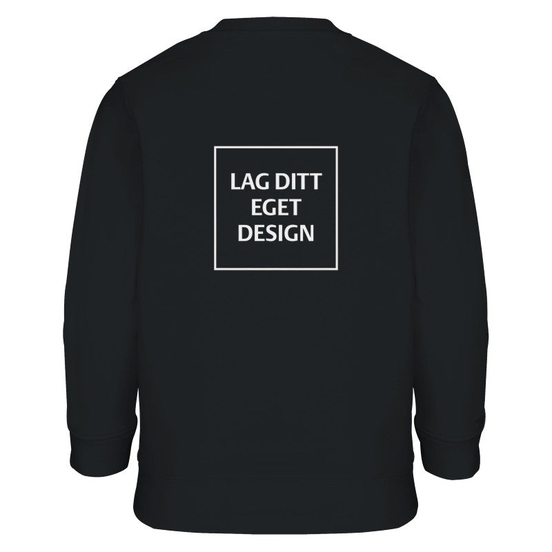 Klassisk Barnegenser med Eget Trykk | Varm Sweatshirt i Bomullsblanding