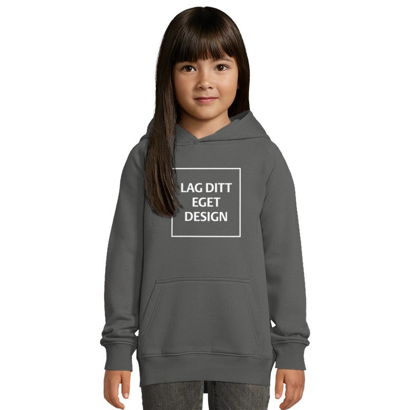 Økologisk Hettegenser til Barn med Eget Trykk | Bærekraftig Barnehoodie