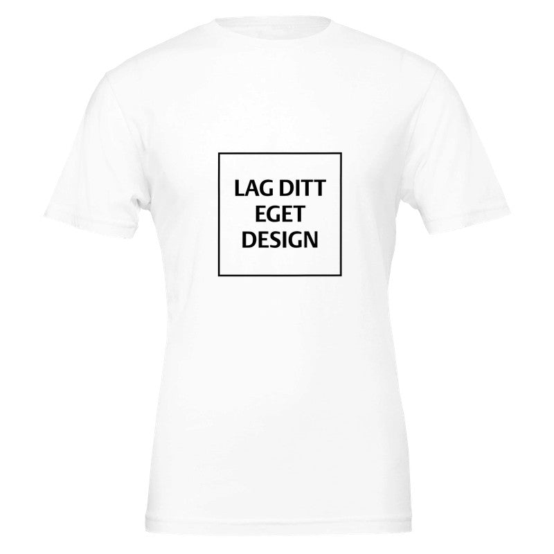 Premium Unisex Crewneck T-skjorte | Design din egen med eget trykk