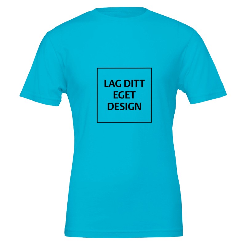 Premium Unisex Crewneck T-skjorte | Design din egen med eget trykk