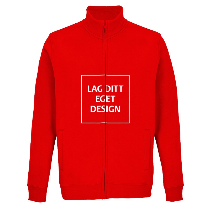 Custom Full-Zip Sweatshirt with Print | Design Your Own Personalized Zip-Up
