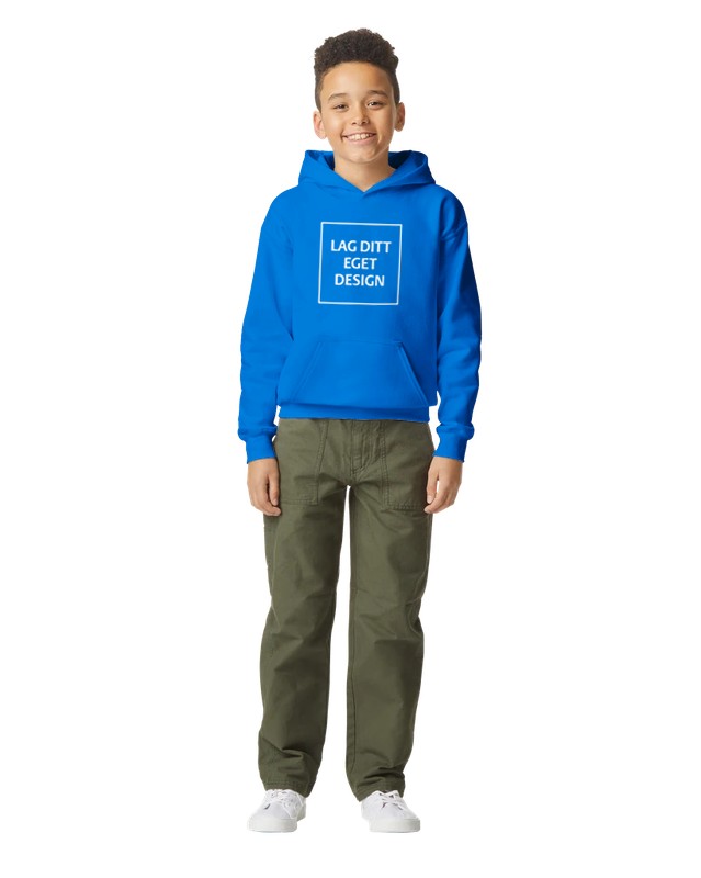 Myk Hettegenser for Ungdom med Eget Trykk | Midweight Fleece Hoodie