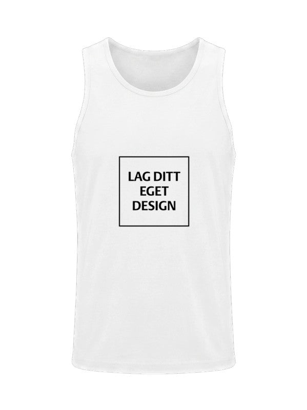 Sporty Singlet til Herre med Eget Trykk | Hurtigtørkende Polyester