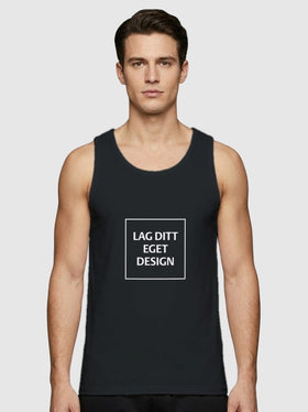 Sporty Singlet til Herre med Eget Trykk | Hurtigtørkende Polyester