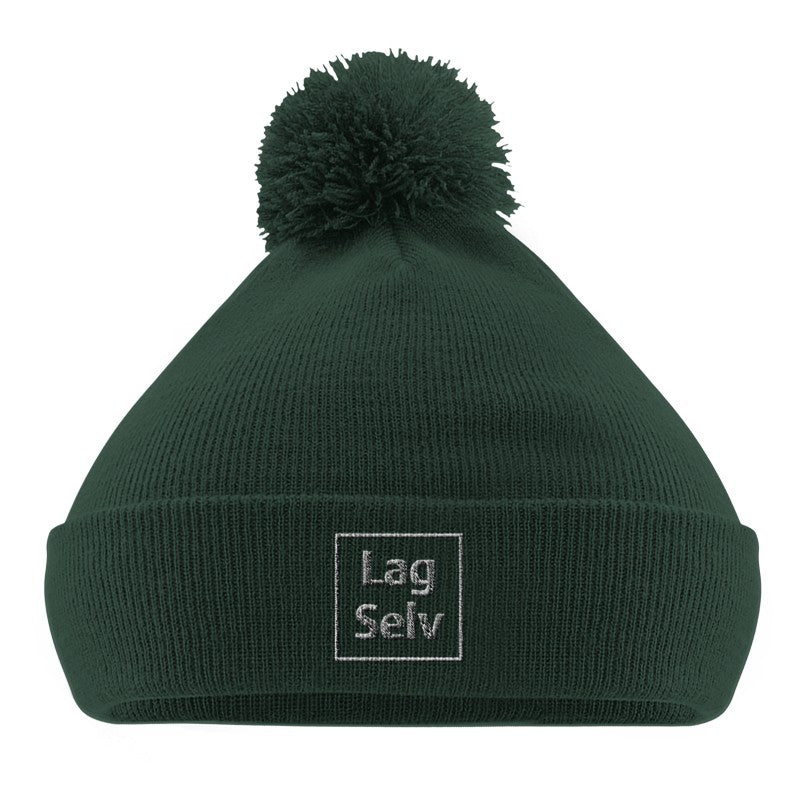 Strikket Lue med Dusk og Broderi | Design din egen lue