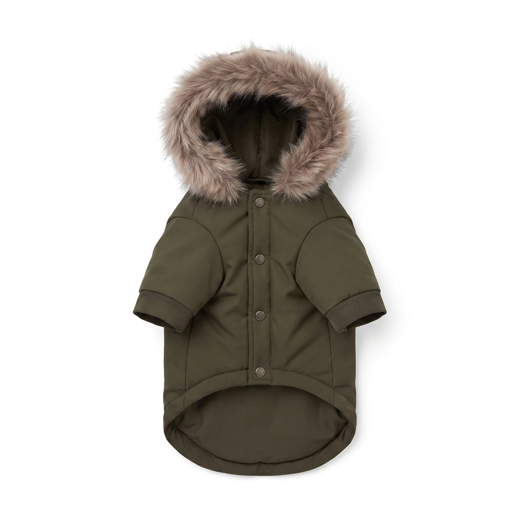 Varm Parkas til Hund med Eget Trykk | Vinterjakke til hund