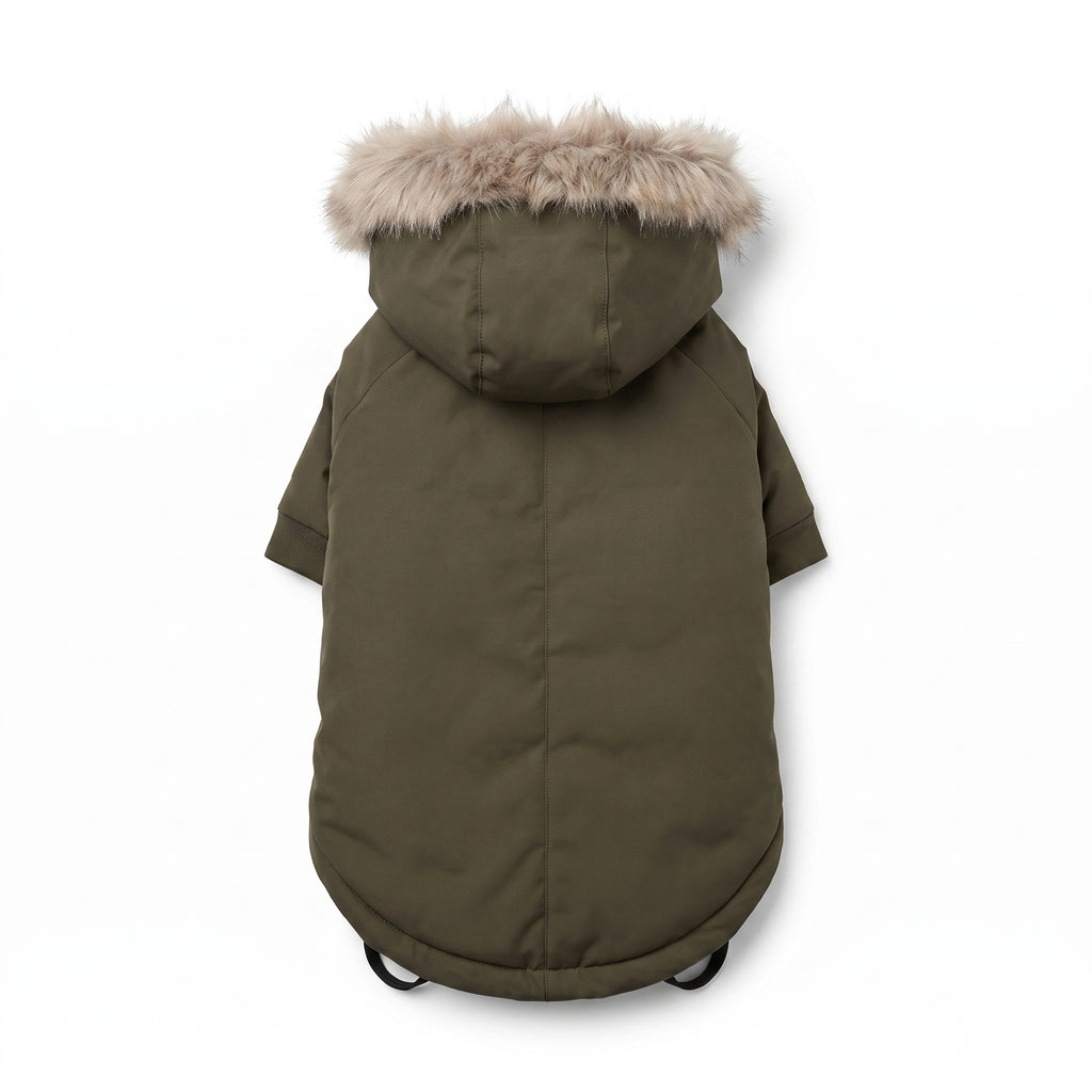 Varm Parkas til Hund med Eget Trykk | Vinterjakke til hund